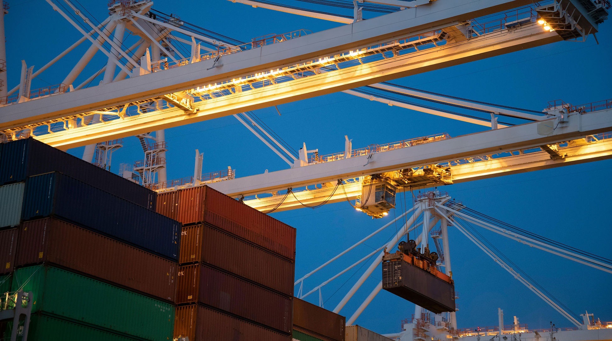 Cranes Loading Containers